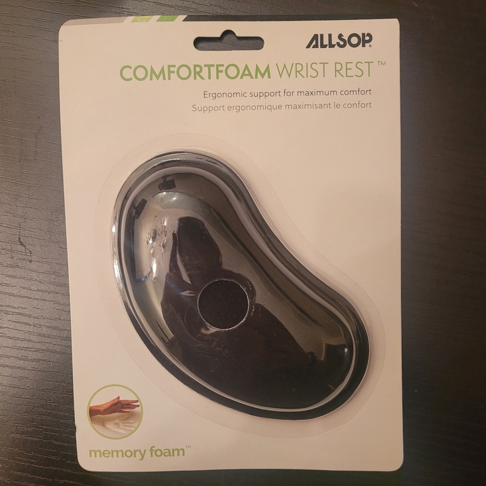 Allsop ComfortFoam Wrist Rest Mouse with Memory Foam